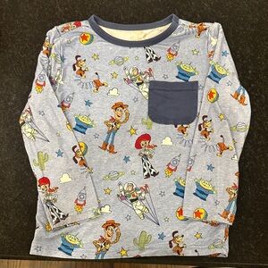 Disney Little Sleepies Toy Story Long Sleeve Shirt - Blue and Multicolor